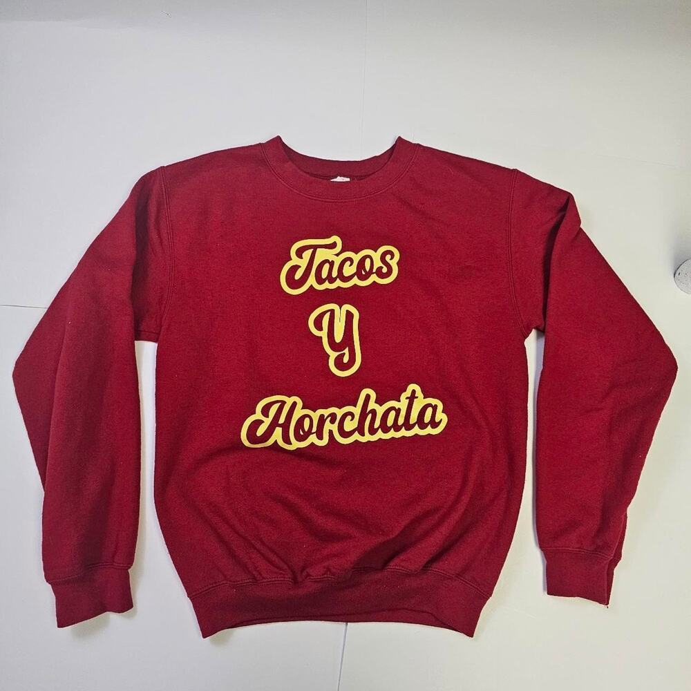 Tacos Horchatas Red Sweatshirt